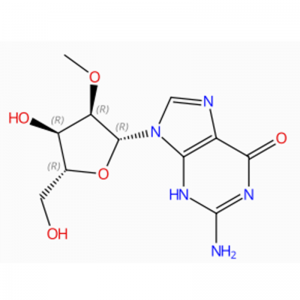 C11H15N5O5 Guanosina, 2′ -O-metil- (7CI, 8CI, 9CI, ACI)