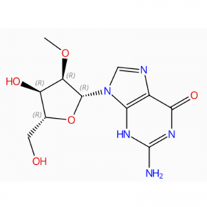 C11H15N5O5 Guanosin, 2'-O-metyl- (7Cl, 8Cl, 9Cl, ACI)