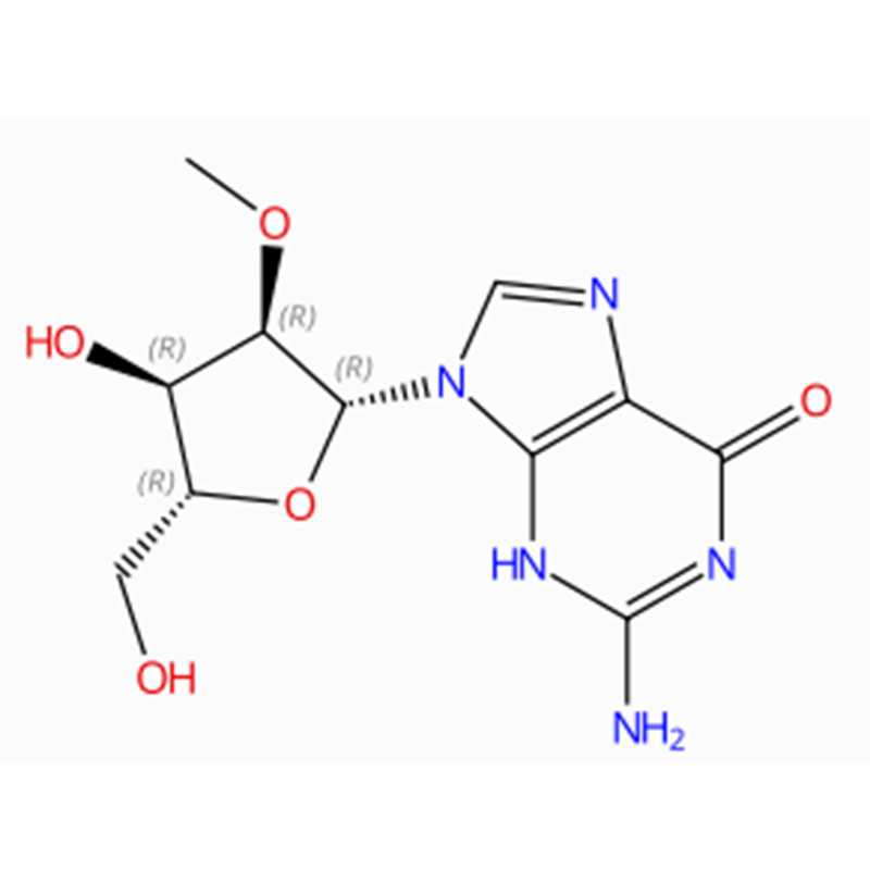 C11H15N5O5 guanozīns, 2′-O-metil- (7CI, 8CI, 9CI, ACI)
