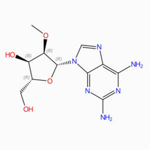 C11H16N6O4 Adenosine, 2-amino-2′-O-methyl- (9CI, ACI)