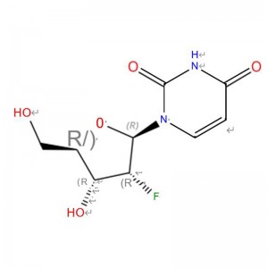 C9H11FN2O5 Уридин, 2′ -деокси-2′ -фтор- (7CI, 8CI, 9CI, ACI)
